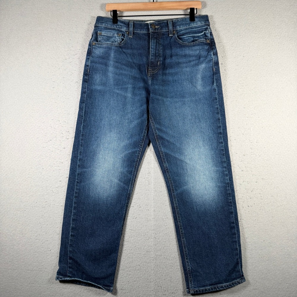 Current Elliott Blue Jay Straight Leg Jeans Blue‎ Wash CE1045NB25 Womens 28
